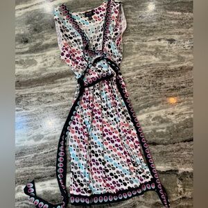 Y2K Nicole Miller Polka Dot Asymmetrical Dress Women’s Size Medium